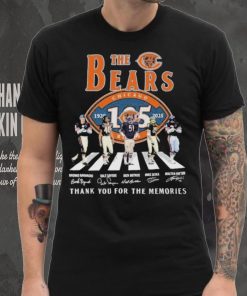 Official The Chicago Bears Abbey Road 1920 2025 Thank You For The Memories Signatures shirt