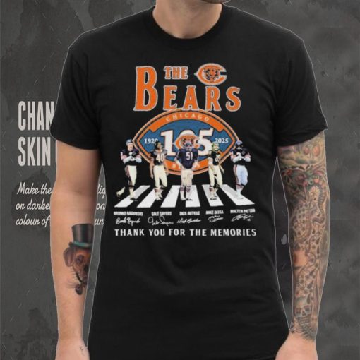 Official The Chicago Bears Abbey Road 1920 2025 Thank You For The Memories Signatures shirt
