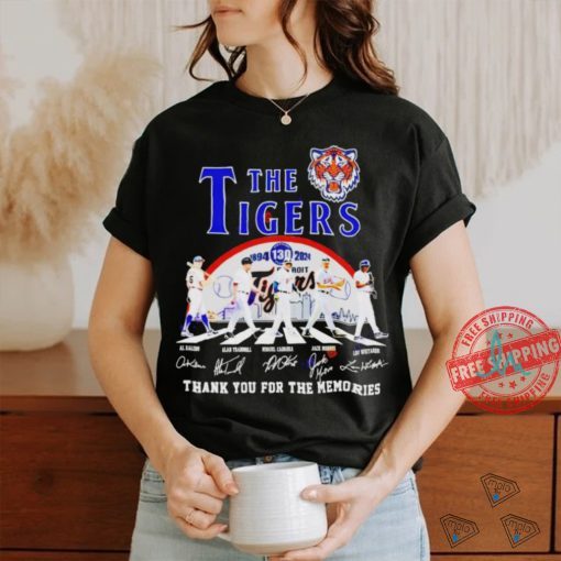 Official The Detroit Tigers 1894 2024 Signature Thank You For The Memories Unisex T Shirt