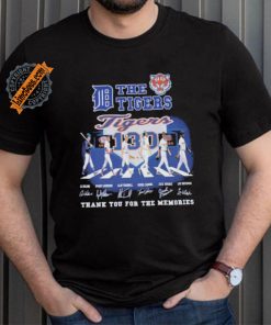 Official The Detroit Tigers Abbey Road Thank You For The Memories Signatures Shirt