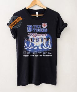Official The Detroit Tigers Abbey Road Thank You For The Memories Signatures Shirt