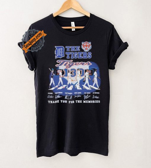 Official The Detroit Tigers Abbey Road Thank You For The Memories Signatures Shirt