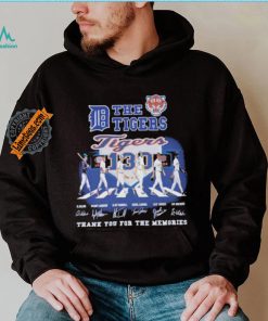Official The Detroit Tigers Abbey Road Thank You For The Memories Signatures Shirt