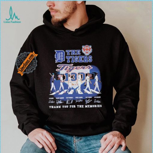Official The Detroit Tigers Abbey Road Thank You For The Memories Signatures Shirt