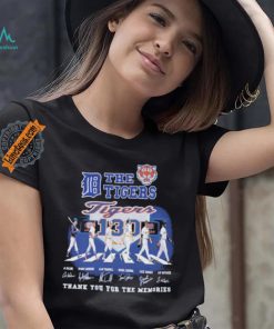 Official The Detroit Tigers Abbey Road Thank You For The Memories Signatures Shirt
