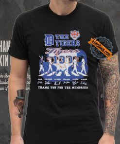 Official The Detroit Tigers Abbey Road Thank You For The Memories Signatures Shirt