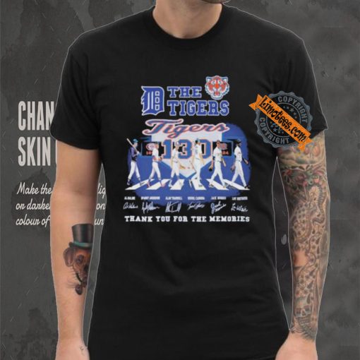 Official The Detroit Tigers Abbey Road Thank You For The Memories Signatures Shirt