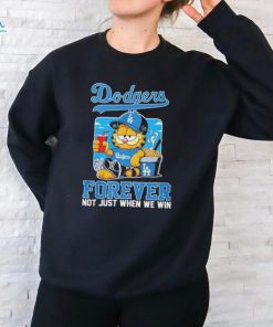 Official The Garfield Los Angeles Dodgers Forever Not Just When We Win Shirt