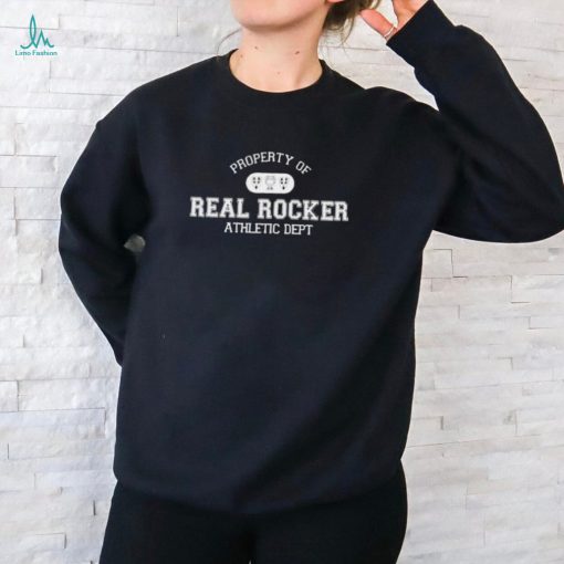 Official The Home Team Property Of Real Rocker Athletic Dept Shirt