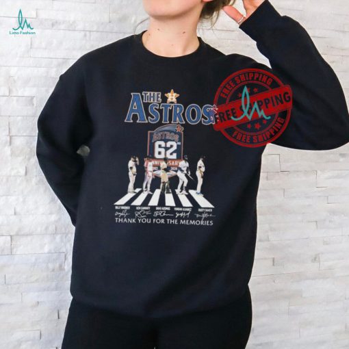 Official The Houston Astros Abbey Road Thank You For The Memories Signatures Shirt