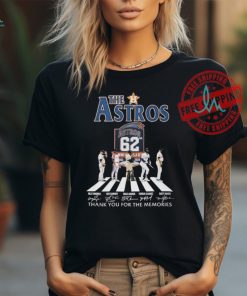 Official The Houston Astros Abbey Road Thank You For The Memories Signatures Shirt