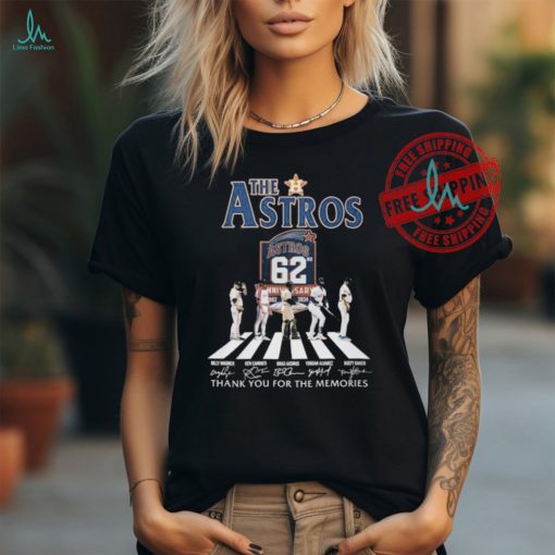 Official The Houston Astros Abbey Road Thank You For The Memories Signatures Shirt