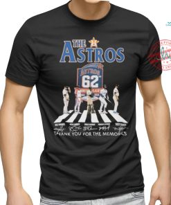 Official The Houston Astros Abbey Road Thank You For The Memories Signatures Shirt