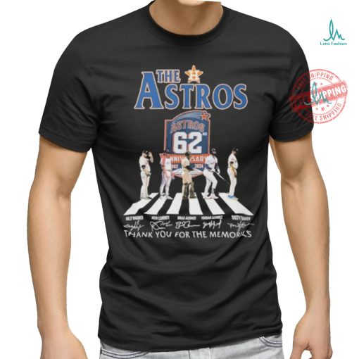 Official The Houston Astros Abbey Road Thank You For The Memories Signatures Shirt