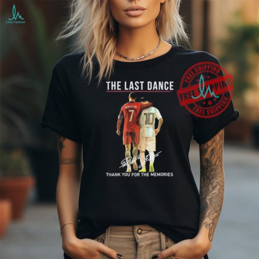 Official The Last Dance Messi & Ronaldo Thank You For The Memories T Shirt