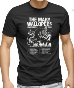 Official The Mary Wallopers Irish Rock N Roll 2025 Uk Tour Poster Shirt