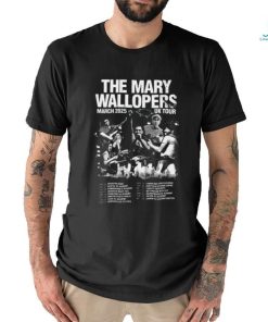 Official The Mary Wallopers Irish Rock N Roll 2025 Uk Tour Poster Shirt