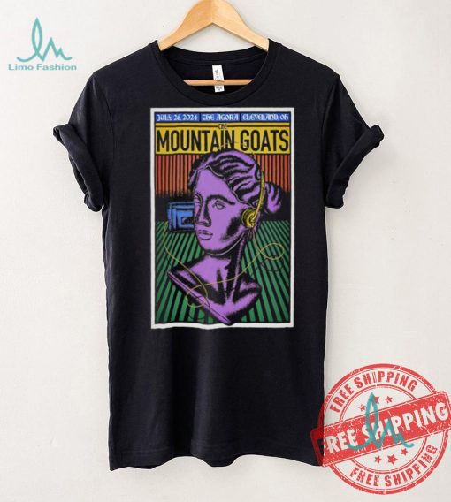 Official The Mountain Goats Agora Theatre in Cleveland OH July 26 2024 Poster shirt