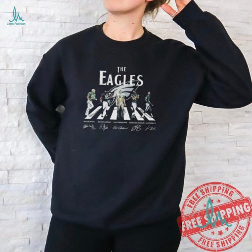 Official The Philadelphia Eagles Abbey Road Signature T Shirt