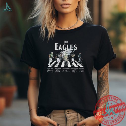 Official The Philadelphia Eagles Abbey Road Signature T Shirt