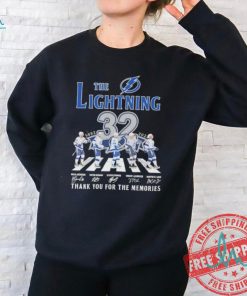 Official The Tampa Bay Lightning Abbey Road Thank You For The Memories Signatures Shirt