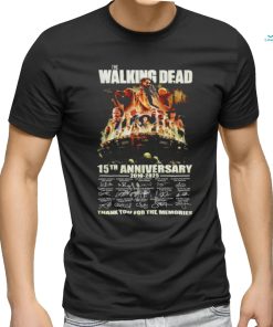 Official The Walking Dead 15th Anniversary 2009 2024 Thank You For The Memories Fan T Shirt