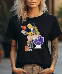 Official The Wolverine Pittsburgh Steelers Sitting On Baltimore Ravens And Other Teams Shirt