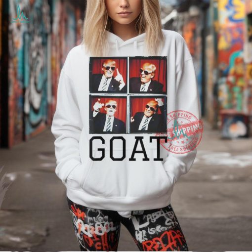 Official The greatest president photobooth cool Donald Trump goat T shirt