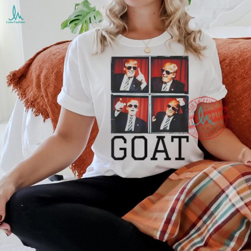 Official The greatest president photobooth cool Donald Trump goat T shirt