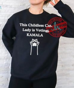 Official This Childless Cat Lady is Voting Kamala Shirt