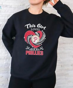 Official This Girl Loves Her Philadelphia Phillies Diamonds Logo Shirt