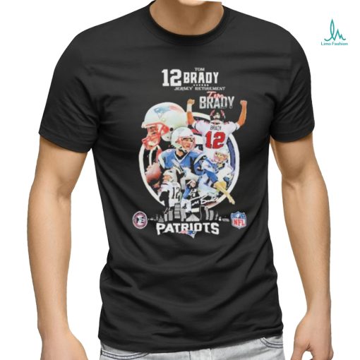 Official Tom Brady New England Patriots 12 Jersey Retirement Unisex T Shirt