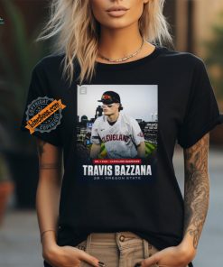 Official Travis Bazzana Cleveland Guardians No. 1 Pick 2 B Oregon State shirt
