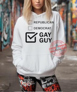 Official Trueanon Republican Democracy Gay Guy t shirt