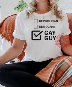 Official Trueanon Republican Democracy Gay Guy t shirt