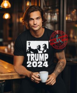 Official Trump 2024 bulletproof teflon don rally shooting fist pump T shirt