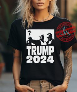 Official Trump 2024 bulletproof teflon don rally shooting fist pump T shirt, hoodie, sweater, long sleeve and tank top Official Trump 2024 bulletproof teflon don rally shooting fist pump T shirt