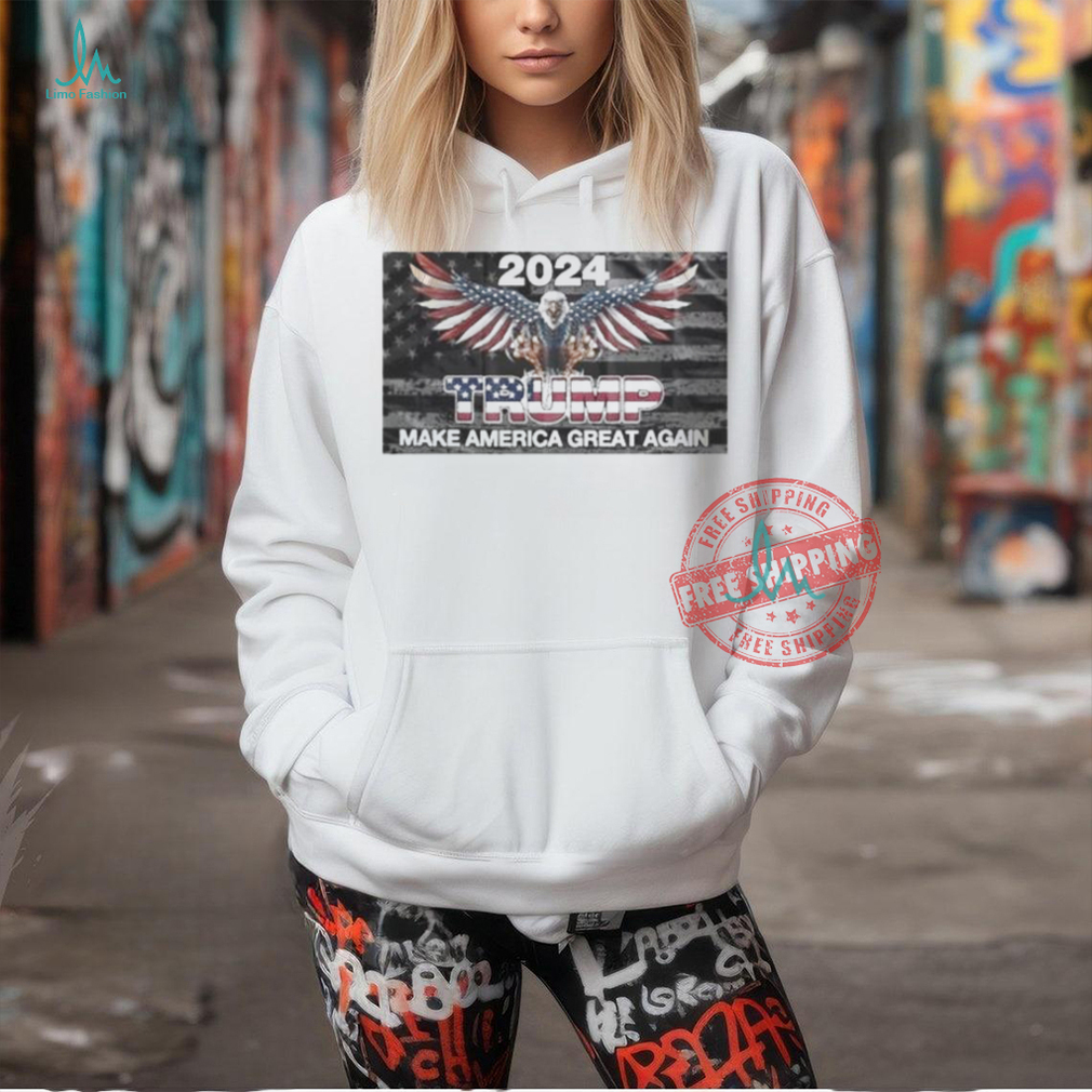 Official Trump 2024 flag make America great again T shirt Official Trump 2024 flag make America great again T shirt