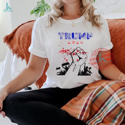 Official Trump 2024 survived bloody fist T shirt