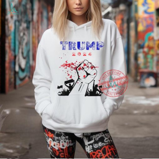 Official Trump 2024 survived bloody fist T shirt