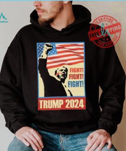 Official Trump Fight Fight Fight Trump Shooting 2024 America Flag History President Vintage T Shirt