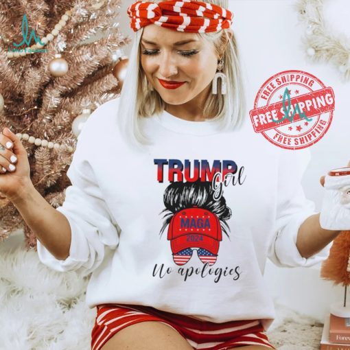 Official Trump Girl No Apologies Patriotic American T Shirt