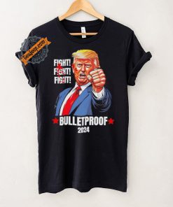 Official Trump Shot Bulletproof Bloody Ear Bleeding Butler Pa Trump T Shirt