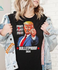 Official Trump Shot Bulletproof Bloody Ear Bleeding Butler Pa Trump T Shirt