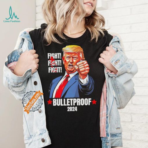 Official Trump Shot Bulletproof Bloody Ear Bleeding Butler Pa Trump T Shirt