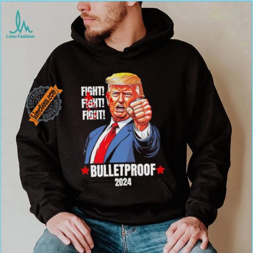 Official Trump Shot Bulletproof Bloody Ear Bleeding Butler Pa Trump T Shirt