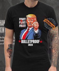 Official Trump Shot Bulletproof Bloody Ear Bleeding Butler Pa Trump T Shirt