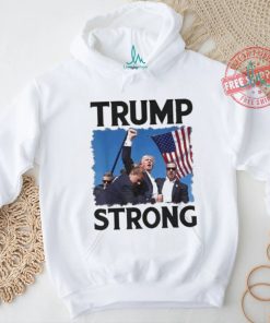 Official Trump Strong Fist Hand Us Vote Trump 2024 Survives Rally Shooting Pa Shirt