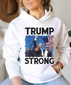 Official Trump Strong Fist Hand Us Vote Trump 2024 Survives Rally Shooting Pa Shirt