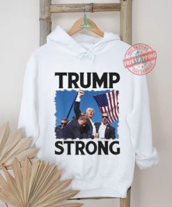 Official Trump Strong Fist Hand Us Vote Trump 2024 Survives Rally Shooting Pa Shirt